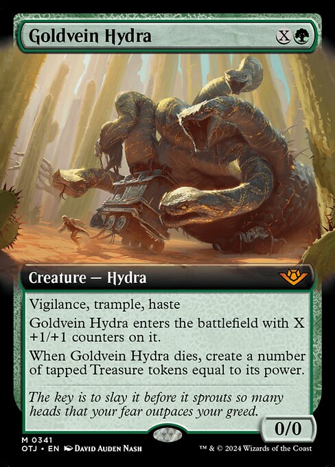 Goldvein Hydra — Outlaws of Thunder Junction #341, art by David Auden Nash