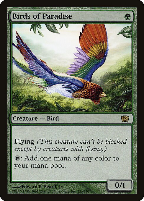 Birds of Paradise — Eighth Edition #233★, art by Edward P. Beard, Jr.