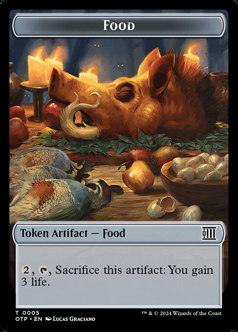Food — Breaking News Tokens #5, art by Lucas Graciano