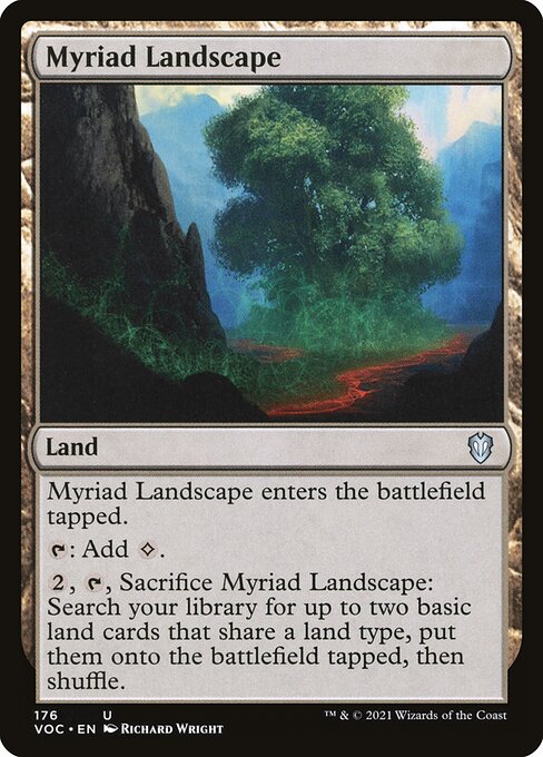 Myriad Landscape — Crimson Vow Commander #176, art by Richard Wright