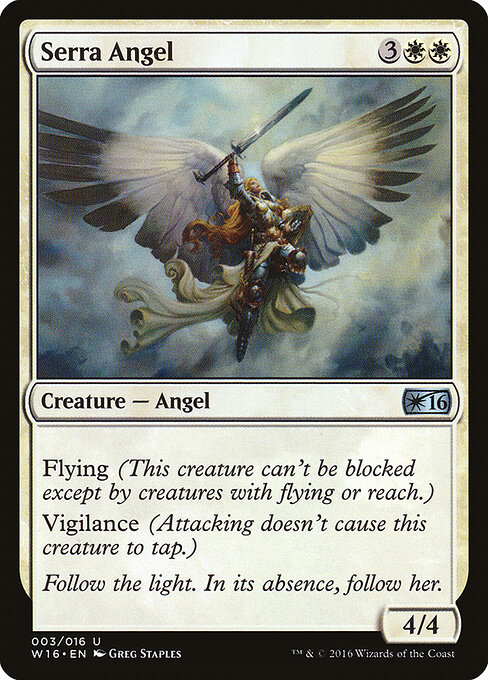 Serra Angel — Welcome Deck 2016 #3, art by Greg Staples