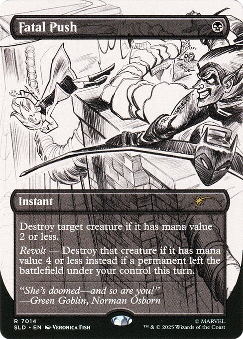 Fatal Push — Secret Lair Drop #7014, art by Veronica Fish