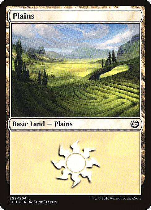 Plains — Kaladesh #252, art by Clint Cearley