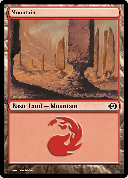 Mountain — Magic Online Promos #40096, art by Kev Walker