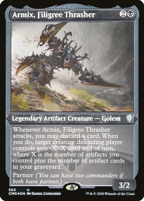 Armix, Filigree Thrasher — Commander Legends #563, art by Daniel Ljunggren