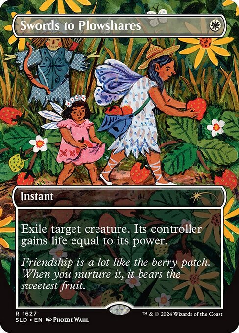 Swords to Plowshares — Secret Lair Drop #1627, art by Phoebe Wahl