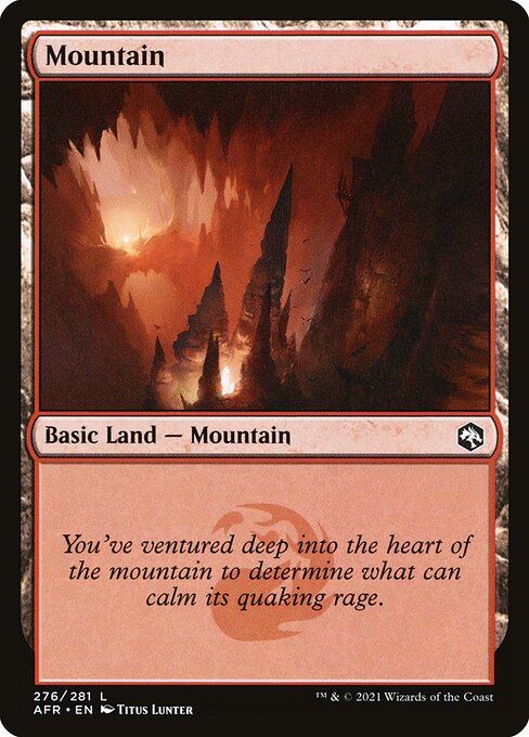 Mountain — Adventures in the Forgotten Realms #276, art by Titus Lunter