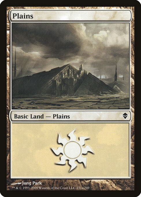 Plains — Zendikar #231a, art by Jung Park