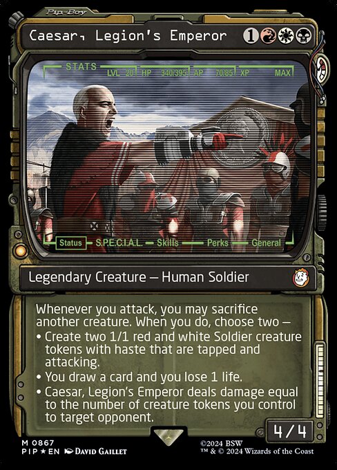 Caesar, Legion's Emperor — Fallout #867, art by David Gaillet