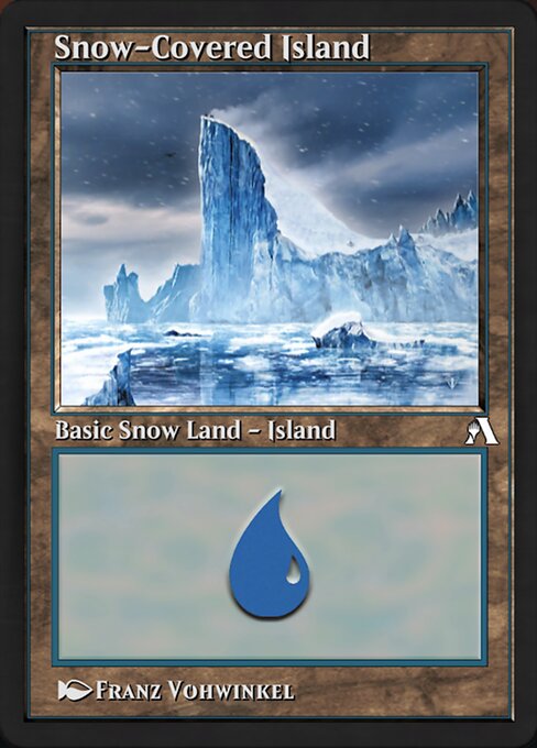 Snow-Covered Island — Arena New Player Experience #95847, art by Franz Vohwinkel