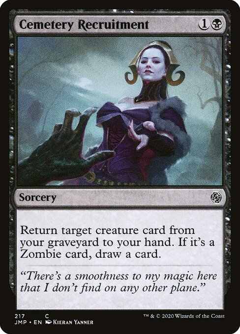 Cemetery Recruitment — Jumpstart #217, art by Kieran Yanner