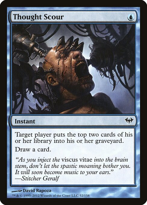 Thought Scour — Dark Ascension #52, art by David Rapoza