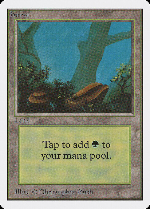 Forest — Unlimited Edition #300, art by Christopher Rush