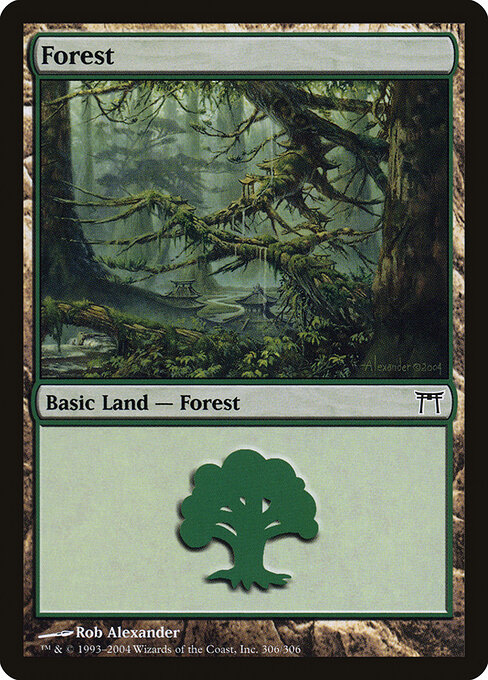 Forest — Champions of Kamigawa #306, art by Rob Alexander
