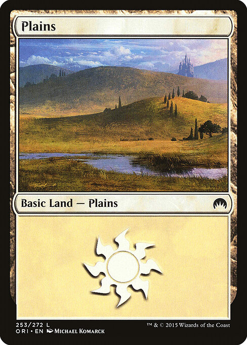 Plains — Magic Origins #253, art by Michael Komarck