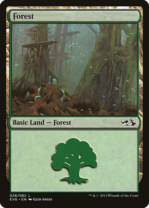 Forest — Duel Decks Anthology: Elves vs. Goblins #28, art by Glen Angus