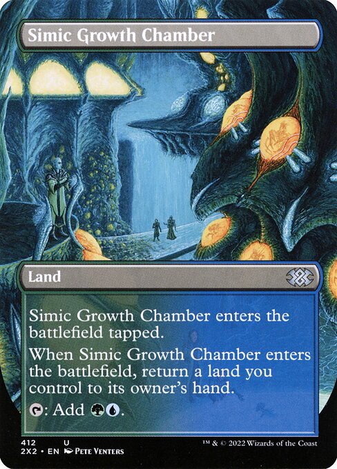 Simic Growth Chamber — Double Masters 2022 #412, art by Pete Venters