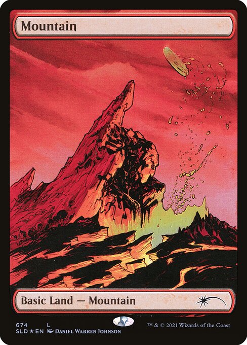 Mountain — Secret Lair Drop #674, art by Daniel Warren Johnson