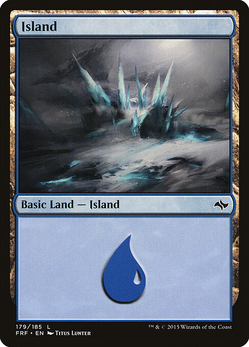 Island — Fate Reforged #179, art by Titus Lunter