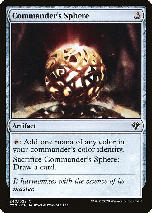 Commander's Sphere — Commander 2020 #240, art by Ryan Alexander Lee