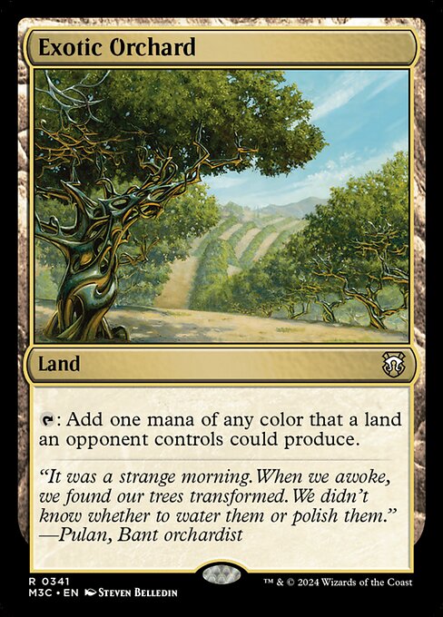 Exotic Orchard — Modern Horizons 3 Commander #341, art by Steven Belledin