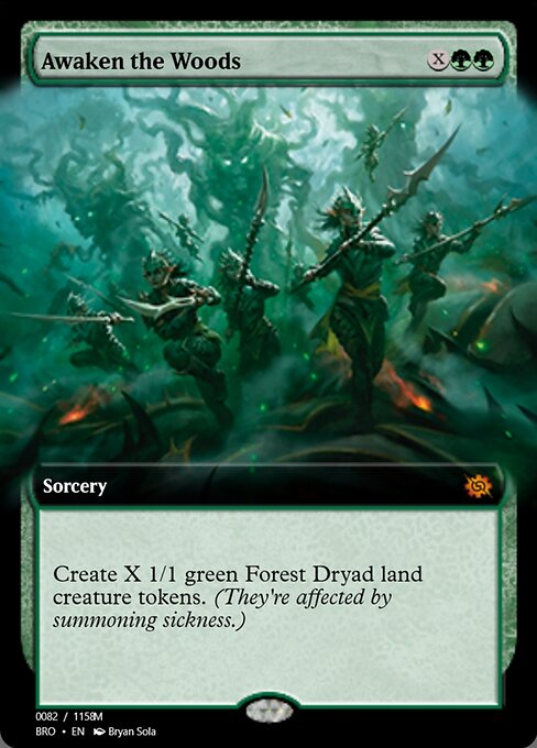 Awaken the Woods — Magic Online Promos #105772, art by Bryan Sola