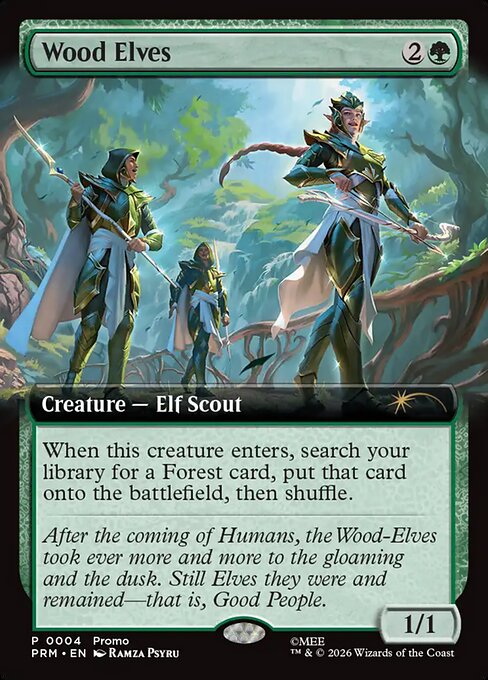 Wood Elves — Wizards Play Network 2026 #16, art by Ramza Psyru