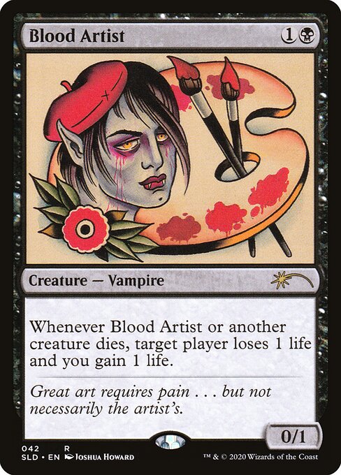 Blood Artist — Secret Lair Drop #42, art by Joshua Howard