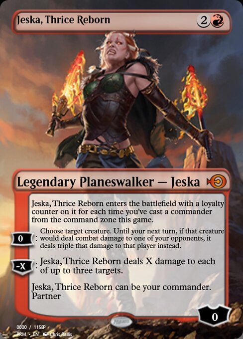 Jeska, Thrice Reborn — Magic Online Promos #85948, art by Chris Rallis