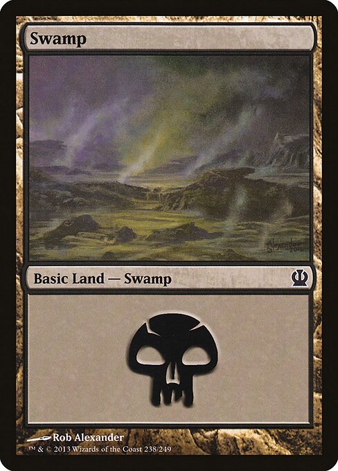 Swamp — Theros #238, art by Rob Alexander