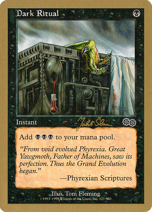 Dark Ritual — World Championship Decks 1999 #js127, art by Tom Fleming