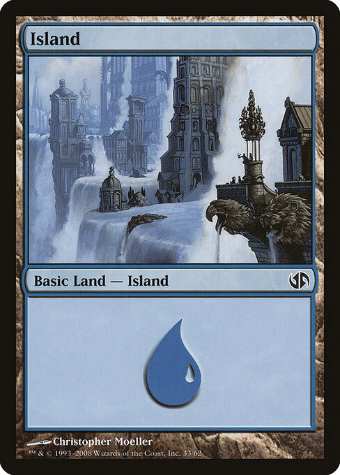 Island — Duel Decks: Jace vs. Chandra #33, art by Christopher Moeller