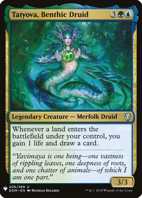 Tatyova, Benthic Druid — The List #DOM-206, art by Mathias Kollros