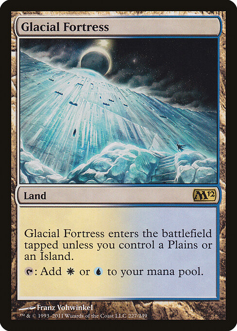 Glacial Fortress — Magic 2012 #227, art by Franz Vohwinkel