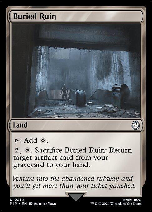 Buried Ruin — Fallout #254, art by Arthur Yuan