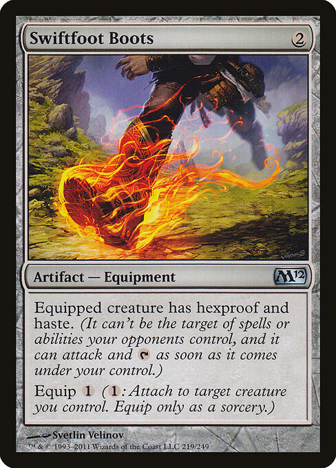 Swiftfoot Boots — Magic 2012 #219, art by Svetlin Velinov
