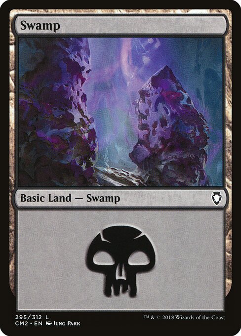 Swamp — Commander Anthology Volume II #295, art by Jung Park