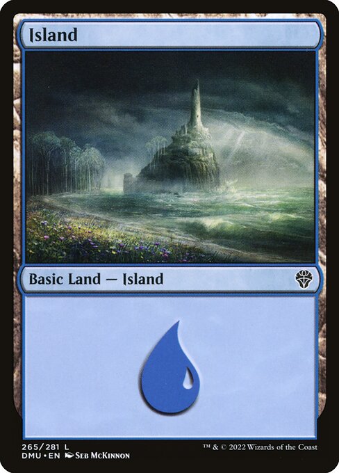 Island — Dominaria United #265, art by Seb McKinnon