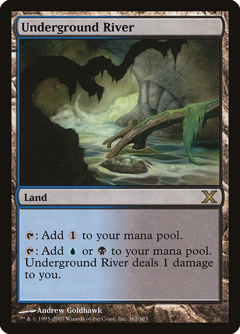 Underground River — Tenth Edition #362, art by Andrew Goldhawk