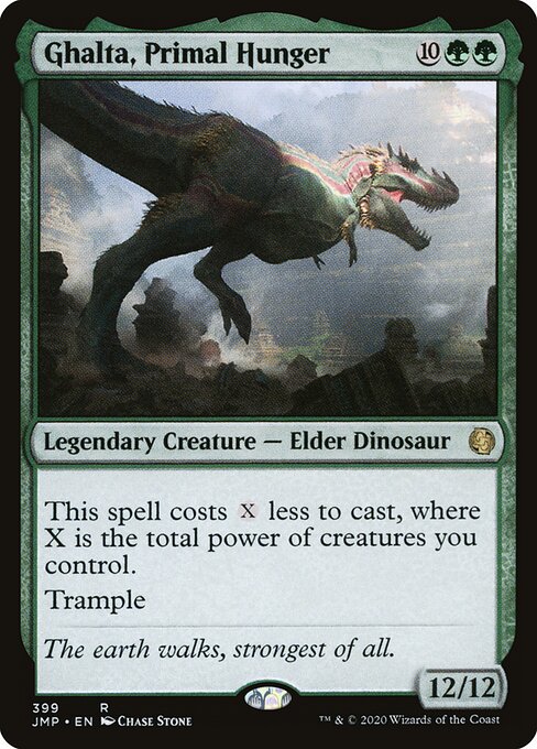 Ghalta, Primal Hunger — Jumpstart #399, art by Chase Stone