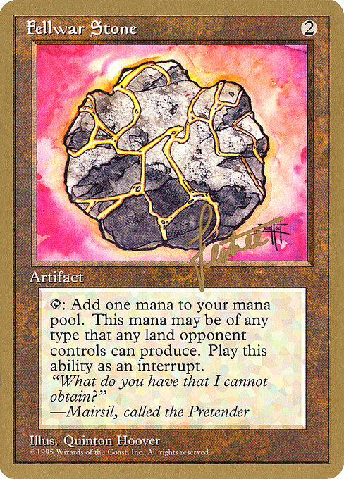 Fellwar Stone — Pro Tour Collector Set #bl319, art by Quinton Hoover