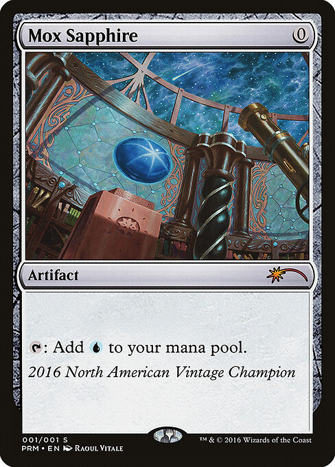 Mox Sapphire — Vintage Championship #2016NA, art by Raoul Vitale