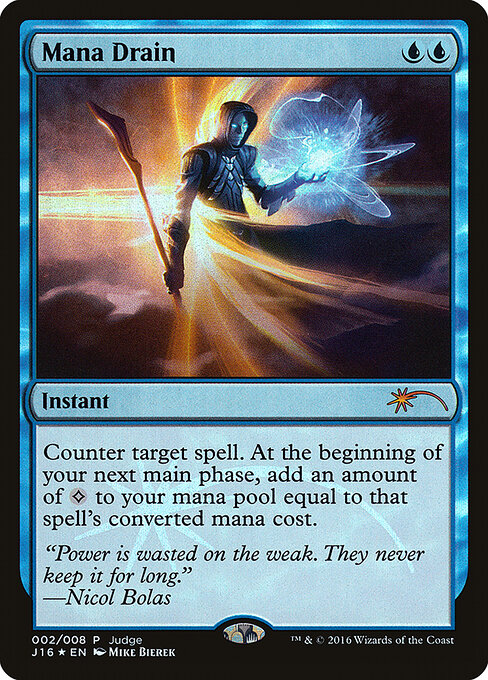 Mana Drain — Judge Gift Cards 2016 #2, art by Mike Bierek