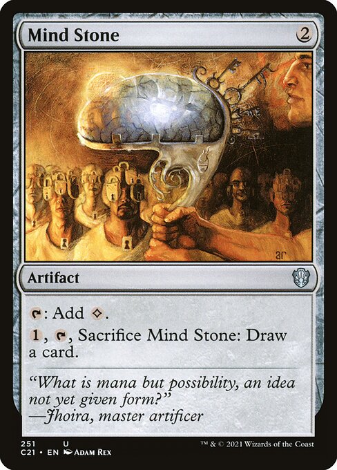 Mind Stone — Commander 2021 #251, art by Adam Rex