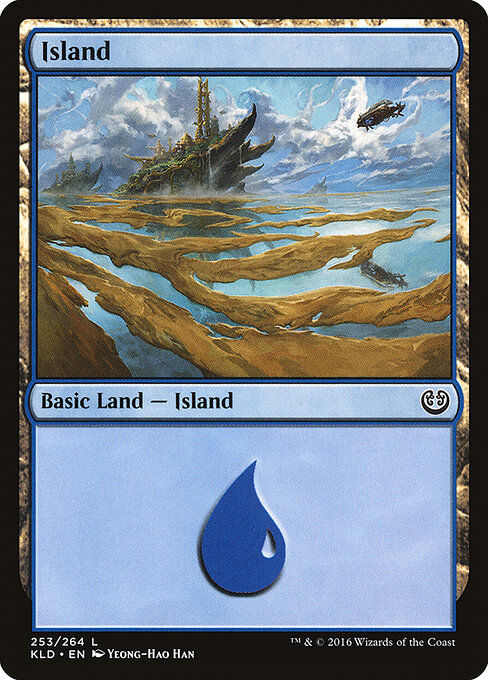 Island — Kaladesh #253, art by Yeong-Hao Han