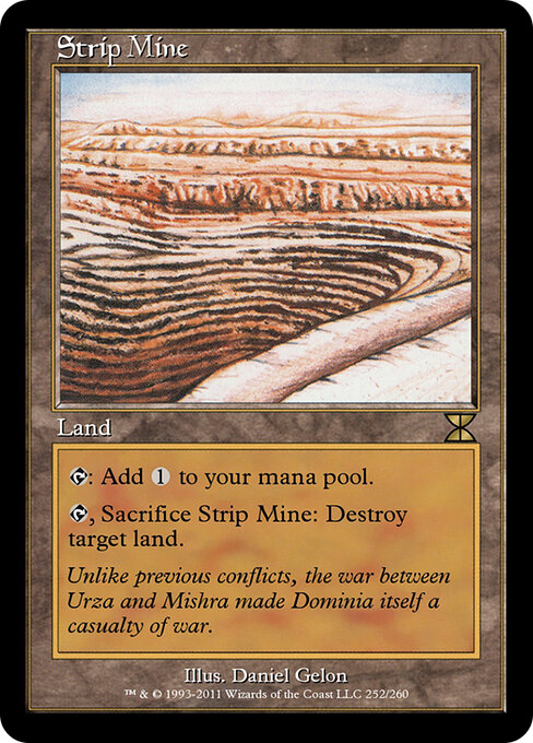 Strip Mine — Masters Edition IV #252, art by Daniel Gelon