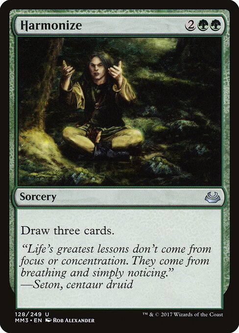 Harmonize — Modern Masters 2017 #128, art by Rob Alexander
