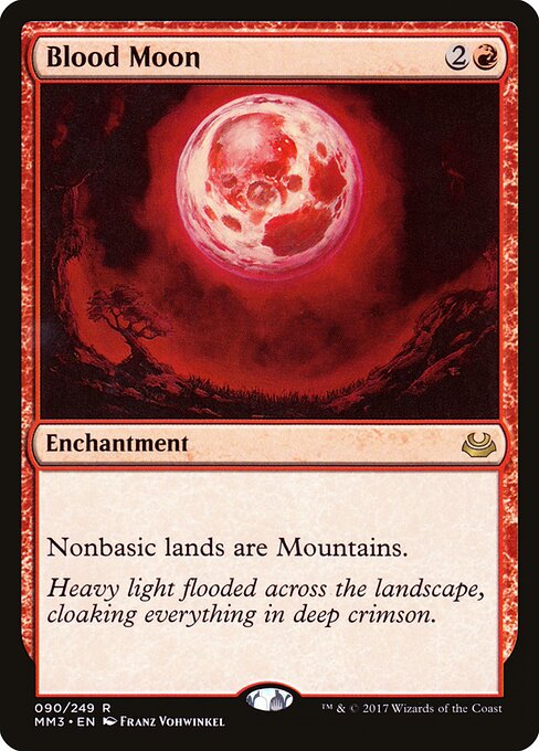 Blood Moon — Modern Masters 2017 #90, art by Franz Vohwinkel