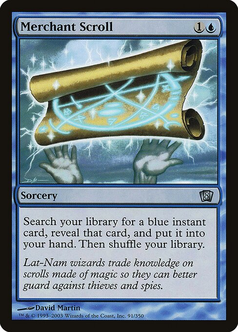 Merchant Scroll — Eighth Edition #91★, art by David Martin