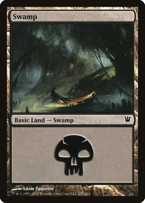 Swamp — Innistrad #257, art by Adam Paquette